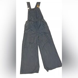 New size medium denim overalls/jumper, lightweight denim, wide leg